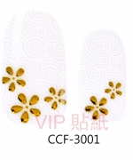 CCF-3001 白底金花